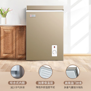 CHIGO 志高 微霜冰柜家用小型 118升