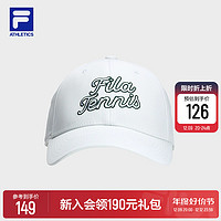 FILA 斐乐 官方女子棒球帽2023夏季新款时尚网球运动帽休闲遮阳帽