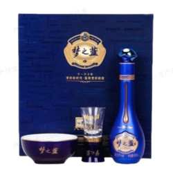 YANGHE 洋河 梦之蓝 蓝色经典 M6+ 52%vol 浓香型白酒 65ml 礼盒装
