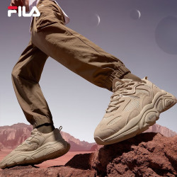 FILA 斐乐 官方男子跑步鞋MARS II火星二代复古运动鞋 驼丝锦