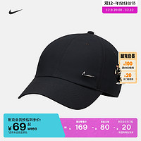 NIKE 耐克 官方DRI-FIT速干软顶金属耐克勾运动帽冬季时尚FB5372