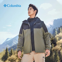 Columbia 哥伦比亚 男防水热能羽绒三合一冲锋衣WE6347
