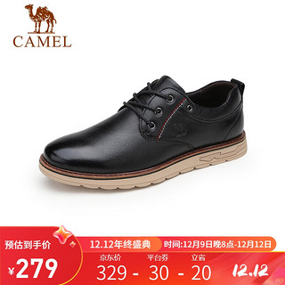 CAMEL 骆驼 男士商务休闲鞋 A012266110 黑色 42