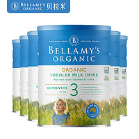 BELLAMY'S 贝拉米 有机幼儿配方奶粉3段900g * 6罐