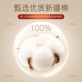 杉杉【纯棉】长袖T恤男秋冬商务休闲上衣中年条纹色织打底衫男装 藏青 M(170/88A)