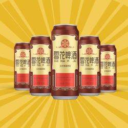 snowbeer 雪花 啤酒沈阳经典老雪花500ml*18罐 听装整箱大规格夺命12