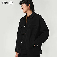 Markless 夹克男23年秋季水洗牛仔外套休闲工装上衣JKB3118M
黑色L