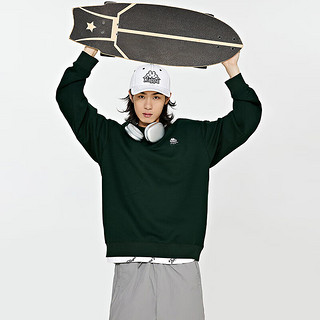 卡帕（Kappa）针织套头衫2023男织唛运动卫衣字母休闲圆领长袖 松林绿-3072 XL