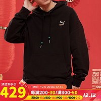 彪马（PUMA）男装女装 运动服跑步训练休闲卫衣连帽套头衫 625833-01 XS(165/88A)