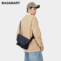 BAGSMART 男生斜挎包男款邮差包男士挎包单肩包女小包男包大容量