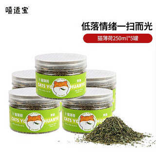 欢鱼 猫薄荷粉250ml*5罐