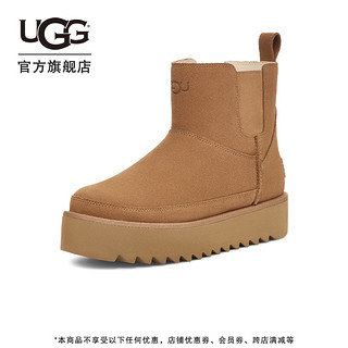 UGG 2024春季新款女士休闲舒适纯色平底圆头时尚短靴雪地靴1158051