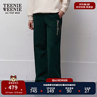 Teenie Weenie小熊20宽松阔腿休闲裤长裤卫裤韩版女装 绿色 160/S