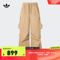 adidas阿迪达斯三叶草男女冬季工装风伞裤运动裤JG3958 纸板黄/纸板黄 A/XS