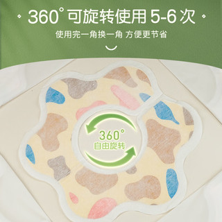 德佑一次性口水巾婴儿围兜宝宝防水防吐奶软围嘴 长颈鹿款【20片/盒*3】