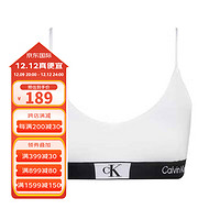 卡尔文·克莱恩 Calvin Klein CK女士文胸运动内衣 送女朋友礼物 000QF7216E 100白色 S