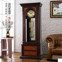 汉时(Hense)简约复古机械落地钟别墅客厅豪华德国机芯高档打点报时钟表HG002 椴木+德国赫姆勒12音拉绳