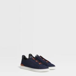 ZEGNA 杰尼亚男鞋Triple Stitch™奢华休闲鞋/户外鞋 蓝色 8/42