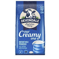 DEVONDALE 德运 全脂高钙奶粉 1kg59.37元，两袋起购