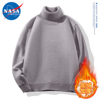 NASA ADIMEDAS 男士加绒加厚高领毛衣