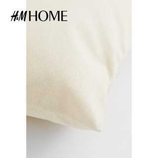 H&M HOME居家布艺靠垫隐形拉链棉质帆布靠垫套1043564 深灰色 40x40
