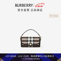 BURBERRY 博柏利 女包 格纹拼皮革顶部提柄 Note 包80661671