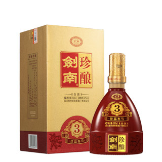 剑南春 剑南珍酿 珍品叁号 52%vol 浓香型白酒 500ml 单瓶装