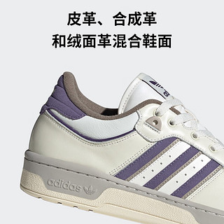 adidas阿迪达斯三叶草RIVALRY 86 LOW男女经典运动鞋ID1003 白色/紫色/灰色 36(220mm)