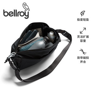 bellroy 澳洲Lite Sling7L轻行胸包单肩包通勤环保休闲男女斜挎包 玄影黑7L