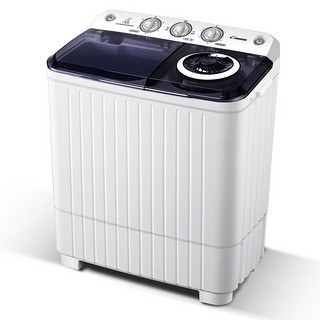 奥克斯（AUX）洗脱7.5公斤半自动大容量洗衣机 家用双桶双缸半全自动小型 半自动洗脱7.5公斤（洗涤4.5公斤+脱水3公斤）
