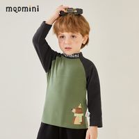 马骑顿 MQDMINI童装男童半高领打底衫冬日暖绒秋冬2023款中小童保暖上衣