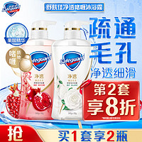 Safeguard 舒肤佳 净透啫喱沐浴露 红石榴570g+山茶花570g （赠 补充装200g*2）