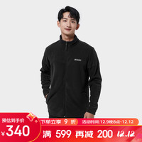 哥伦比亚抓绒衣男秋冬户外立领防风耐磨保暖开衫外套AE0560 010 L 180/100A