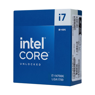 Intel英特尔14代酷睿 i7-14700K/14700KF 20核28线程 CPU处理器板U套装 i7-14700K【20核28线程】带核显 ROGSTRIXB760-G GAMINGWIFI