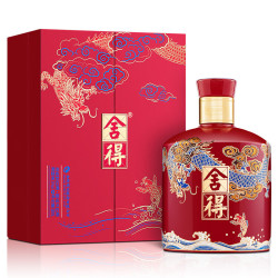 舍得有赠舍得白酒龙年生肖纪念酒浓香型白酒54度500ml1瓶单瓶装