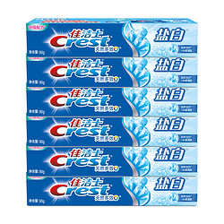 Crest 佳洁士 牙膏天然多效盐白茶洁家庭装90g*6支