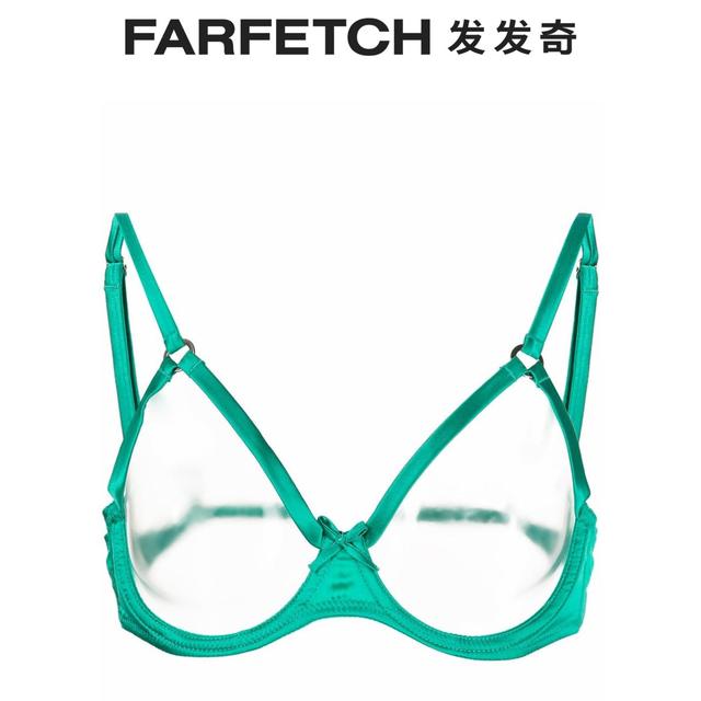 Fleur du Mal 女士Ouvert 丝绸混纺文胸FARFETCH发发奇