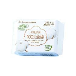 Purcotton 全棉时代 超薄卫生巾日用245mm 12片/包