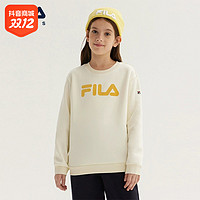 抖音超值购：FILA 斐乐 2023年冬季新品小童中大童休闲保暖套头卫衣K11B341214