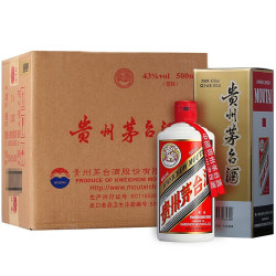 moutai 茅台 飞天茅台 43%vol 酱香型白酒 500ml*6瓶 整箱装