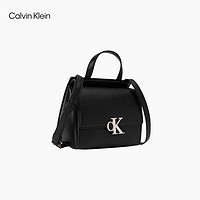 卡尔文·克莱恩 Calvin Klein CK女包23秋冬优雅小众金属字母翻盖单肩斜挎豆腐包小方包40W0646