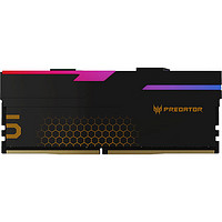 PREDATOR 宏碁掠夺者 Hermes冰刃系列 DDR5 7200MHz RGB 台式机内存 马甲条 石耀黑 32GB 16GBx2 C34