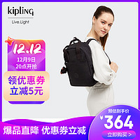 kipling 凯普林 凯浦林时尚女款手提包猴子包包黑色双肩背包SIVA