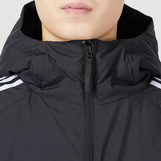 阿迪达斯 （adidas）官网男装羽绒服运动服加厚保暖防风连帽羽绒服夹克 HN2123/晒图退10 XS