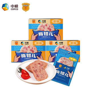COFCO 中粮 梅错儿火腿肉150g*3盒 90%猪肉
