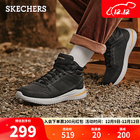 SKECHERS 斯凯奇 休闲商务鞋男士高帮鞋运动靴子894262 黑色BLK 41