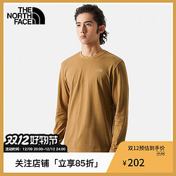 THE NORTH FACE 北面 TheNorthFace北面长袖T恤男户外秋季保暖舒适t恤透气新款|7QVD