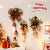 圣诞节装饰品花环铃铛家用场景布置用品圣诞树圈创意门挂饰墙挂件