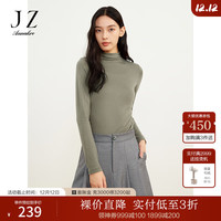 玖姿·安娜蔻美拉德高级感秋冬软糯半高领打底衫女