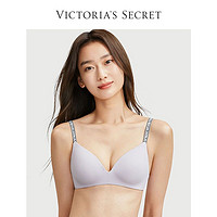 VICTORIA'S SECRET 维密 全新小冰杯3.0Logo字母肩带薄模杯文胸内衣女薄款